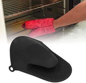 Resim Fırın eldiveni, pişirme eldiveni, haşlanmaya karşı mutfak için (siyah) 