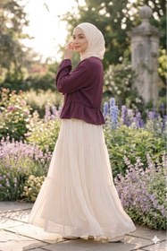 Resim CNG MODA Önü Bağlamalı Fırfırlı Kimono Gömlek 