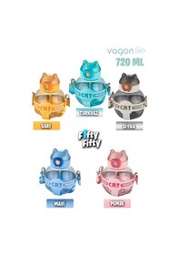 Resim Vagonlife 720 Ml Kılıflı Ve Pipetli Su Matarası Su Yeşil Su Yeşili 
