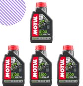 Resim Motul 5100 10w30 Motorsiklet Yağı 4 Litre 