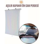 Resim No8 Home Aynalı Yansıtıcılı Açılır Kapanır Ön Cam Perdesi 