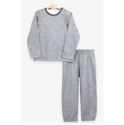 Resim Breeze Erkek Bebek Pijama Takimi Düz Renk Mint Yesili (9 Ay-2 Yaş) Breeze
