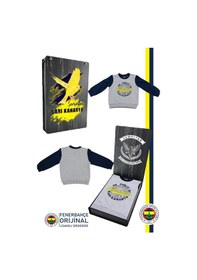Resim Fenerium Fenerbahçe Lisanslı Lacivert Bebek Sweat Republic Of Fenerbahçe Hediyelik Ahşap Kutulu Lacivert 