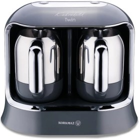 Resim Korkmaz Çiftli Sistem Özel Mor Renkli Kahve Makinesi Cosmica A861-09 Kahvekolik Twin 