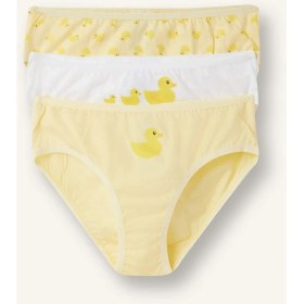 Resim DeFacto Desenli Penye 3'lü Slip Külot Kız Çocuk H6338A826SM 