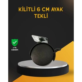 Resim Bucuks Mey Ithalat® Mobilya Için Kilitli 6 cm Ayak Tekli Satış 