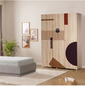 Resim Uvi Collection Lena 3 Kapaklı Gardırop 969 Sonomo 