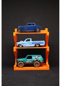 Resim 1/64 3 Katlı Araç Rafı-99 Çok Renkli 