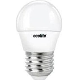 Resim Ecolite 5'Li Paket 5W E27 Top Led Ampul Gün Işığı 