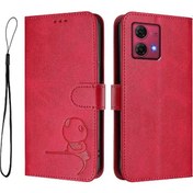 Resim Motorola Moto G84 Telefon Kılıfı Mıknatıslı Rfıd Engelleyici Pu Deri Kartlık Tutucu Destekli Flip Folyo 