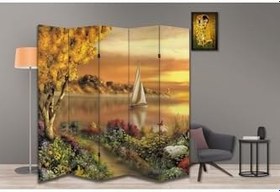 Resim Manzara Temalı Özel Tasarım Paravan Room Divider PRV1116, 180 x 180 