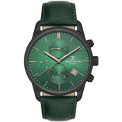 Resim Daniel Klein Dk.1.13834-6 Exclusive Fonksiyonlar Aktif Takvimli Çelik Kasa Deri Kordon 3 Atm Su Geçirmezlik Yeşil Renk Erkek Kol Saati Siyah 