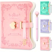 Resim B6 Boyutlu Boho Prenses Temalı Defter, Kilitleme ve Anahtar ile, 360 Sayfa Altın Kenarlı Kadınlar Defteri, Kızlar için Yeniden Kullanılabilir Defter, Özel Metin ile Lazer Kazınmış, Doğum Günleri, Yeni Yıl, Sevgililer Günü, Babalar Günü, Anneler Günü, Kızlar için Hediye | Edebiyat Defteri | Göz Alıcı Kapak, Defter Yazma Kitabı 
