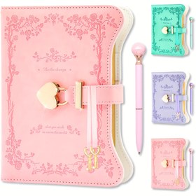 Resim B6 Boyutlu Boho Prenses Temalı Defter, Kilitleme ve Anahtar ile, 360 Sayfa Altın Kenarlı Kadınlar Defteri, Kızlar için Yeniden Kullanılabilir Defter, Özel Metin ile Lazer Kazınmış, Doğum Günleri, Yeni Yıl, Sevgililer Günü, Babalar Günü, Anneler Günü, Kızlar için Hediye | Edebiyat Defteri | Göz Alıcı Kapak, Defter Yazma Kitabı 