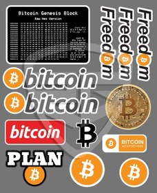 Resim Bitcoin Sticker Set 