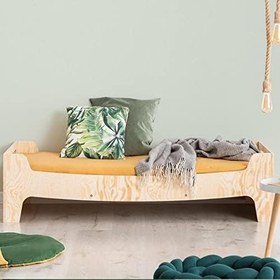 Resim Markaawm Montessori Yatak Çocuk Karyola Bebek Beşiği Ahşap Yatak 