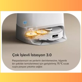 Resim Roborock Ultra 18.500 Pa HYPER FORCE Emiş gücüyle Akıllı Robot Süpürge 