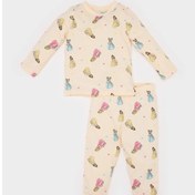 Resim DeFacto Kız Bebek Pijama Takımı Disney Prenses Penye Uzun Kollu Üst Esnek Belli Alt E4609A525SPBG812 