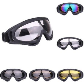 Resim Kaesi Outdoor Motosiklet Kayak Gözlükleri Anti-darbeli Rüzgar Geçirmez Göz Koruma Gözlüklerisarı 