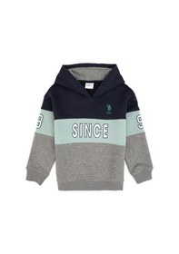 Resim U.s. Polo Assn. Erkek Çocuk Gri Melanj Sweatshirt 50316551-vr086 Grı Melanj 