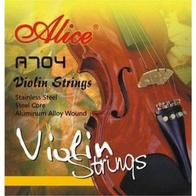 Resim Alice A704-1 Keman Mi Teli | Çelik Alaşım Net Tını 