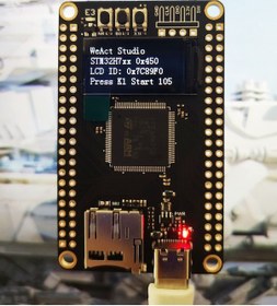 Resim Stm32h750vbt6 Geliştirme Kartı Kit - 0.96" St7735 Tft Lcd, Ov7725 Kamera Modülü, 8mb Qspı Flash, 8mb Spı Flash 