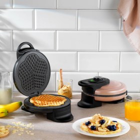 Resim Klasik Bronz Waffle Makinesi, Pratik ve Şık Tasarım 
