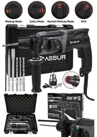 Resim Assur ASR522 850 W Darbeli Kırıcı Delici Hilti Siyah 