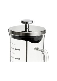 Resim Tohanaa Çelik Kapaklı French Press - Gri / Şeffaf - 600 Ml Çok Renkli 