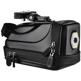 Resim Su Gece Bisiklet Çantası - Usb Şarjlı Arka Işık, Sert Kabuklu Ve Su Geçirmez 112 Karakter Diğer Çok Renkli 