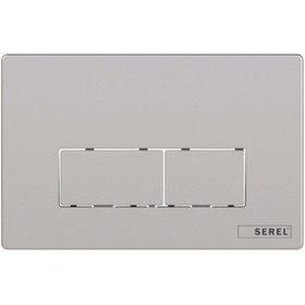 Resim Eca Serel Gömme Rezervuar Kumanda Paneli Parlak Krom (p580120) 