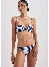 Resim Defacto Fall in Love Regular Fit Çizgili Bikini Alt A9458AX23HSNV30 Lacivert 