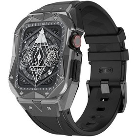 Resim iWatch 4-5-6-SE İçin Kordonlu Koruyucu Çelik Kılıf (44 MM) 