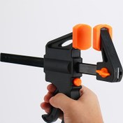 Resim 2 Adet 6 İnç Ağır Hizmet Tipi Demir Çubuk Kelepçeleri - Endüstriyel Kalite Metal Sıkma Aletleri, Profesyonel Atölye ve DIY Projeler için Ergonomik Turuncu Kauçuk Tutamaklar ile Güvenli Kilitleme, Proje Aksesuarı | Modern Araç Tasarımı | Dayanıklı Yapı, Ahşap İşleri İçin Kelepçeler 