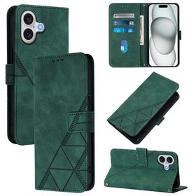 Resim İpohone Uyumlu 17 İçin Kılıf Kartlık Cüzdan Kapak Pu Deri Flip Folio Kitap Koruyucu 