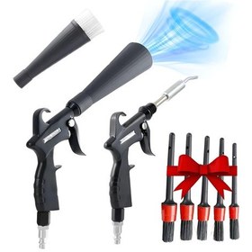 Resim Metal Nozul İle Temizleme Tabancası Detaylandırma, İç Kurutma Hava Üfleyici, Yüksek Basınçlı Toz Üfleme Tabancası 