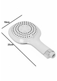 Resim Duş Başlığı Fiskiyesi Telefonu Yuvarlak - Beyaz Başlık - Birden Fazla Fonksiyon Modu Beyaz 