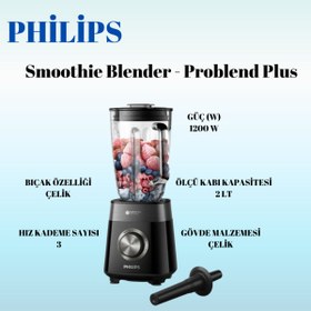 Resim Philips HR3030/00 5000 Serisi 1200 W Blender 
