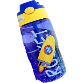 Resim Maryun Xiaoliangzi Çocuk Damlatmaz Bardak Plastik Düşmez Taşınabilir Su Bardağı Yüksek Değerli Karikatür Sevimli Yüksek Değerli Sızdırmaz Bardak (Yurt Dışından) 