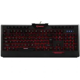 Resim Everest Rampage Rapido KB-R03 USB 7 Renk Aydınlatmalı Türkçe Q Multimedya Makrolu Siyah Gaming (Oyuncu) Klavye 