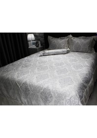 Resim Serenat Çift Kişilik Yatak Örtüsü Gri Gri 