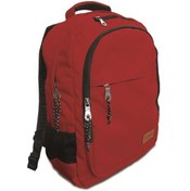 Resim Jacbag Student JAC-45 Kırmızı Sırt Çantası Çift Bölmeli 