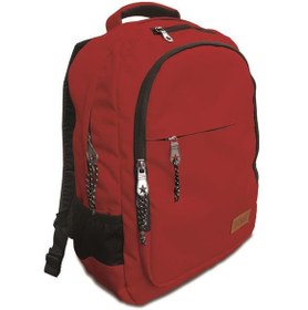 Resim Jacbag Student JAC-45 Kırmızı Sırt Çantası Çift Bölmeli 