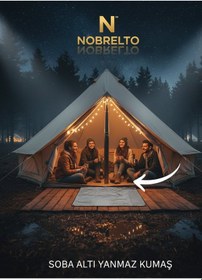 Resim Nobrelto Yanmaz Isı Yalıtım Kumaşı - 70x100 Cm Soba Altı Koruyucu 