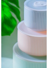 Resim Acar Pure Carmen 3 Lü Vakumlu Saklama Kabı Renkli 