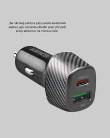 Resim Vexor 38w Araç Şarj Cihazı Type-c Pd Usb Hızlı Şarj Çift Port 