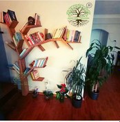 Resim Ahşap kitaplık 