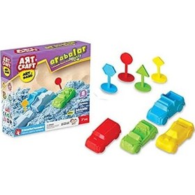 Resim 500 Gr Artsand Arabalar Kum Seti 