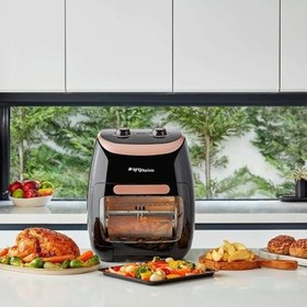 Resim King KYF29 Magic Cooker 11 Litre Airfryer + Oven - 2000W Fırın Tipi Airfryer | Manuel Kontrol | 4’ü 1 Arada | Yağsız & Hızlı Pişirme 