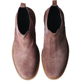 Resim Taupe Bot Kadın Nantes-sy Toni Pons Splıt Leather Ankle Boot Wıth Sıde Elastıcs Kahve 